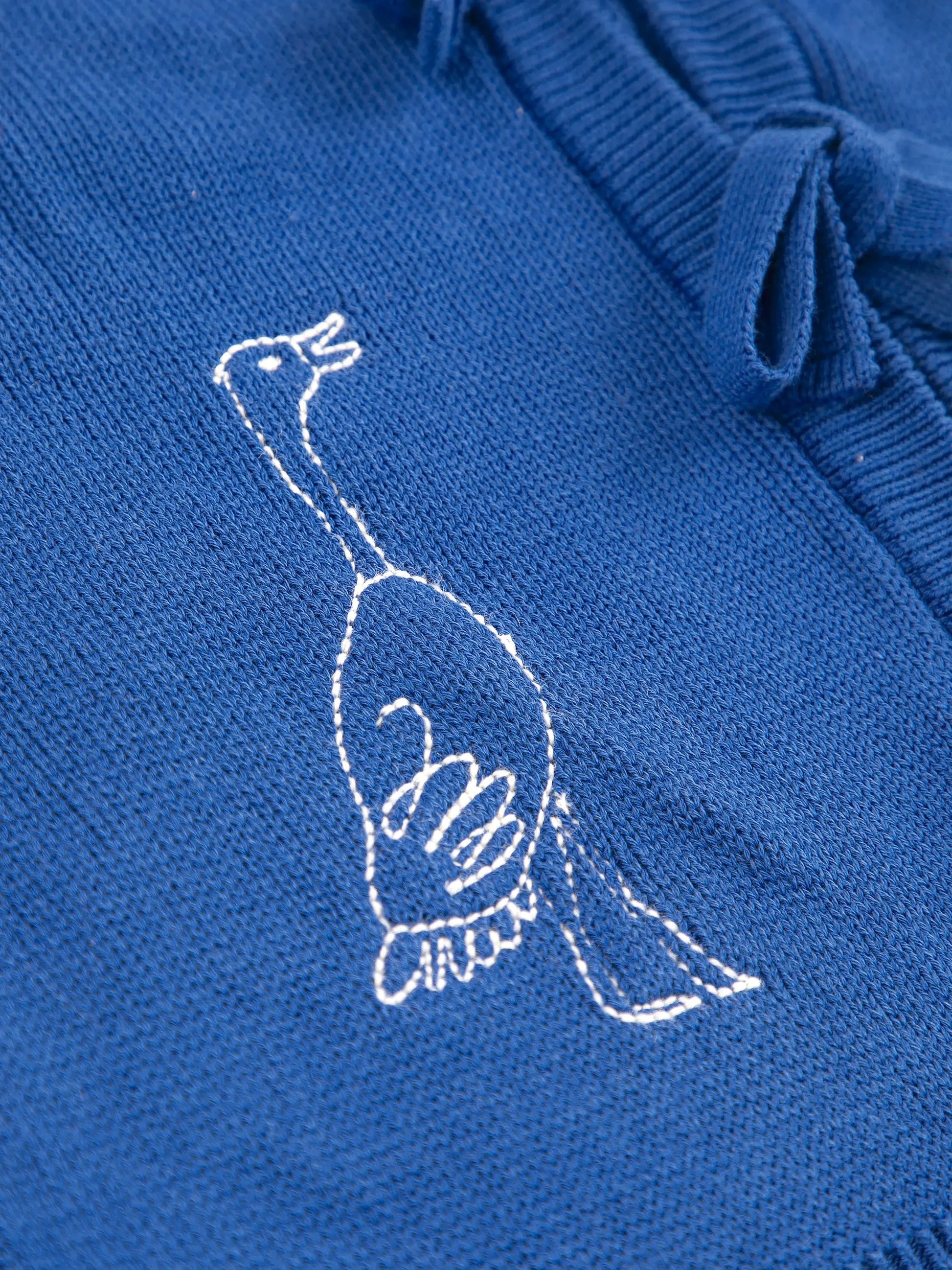 Summer trip bird cotton cropped cardigan Bobo Choses BEBE Concept 