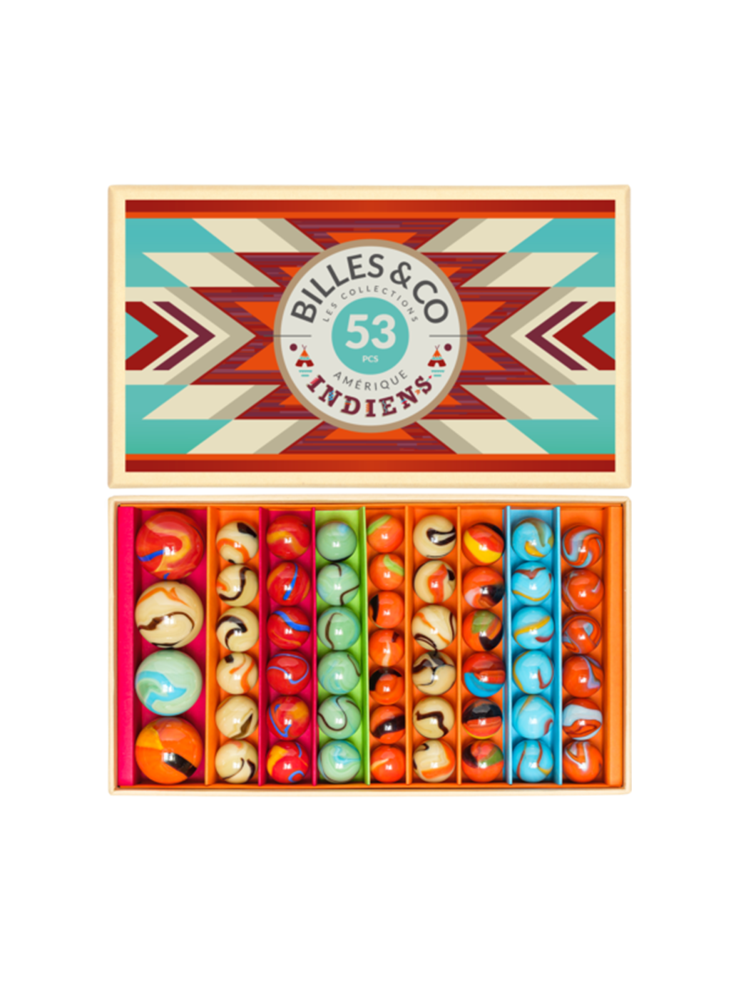 Szklane kulki Box Billes & Co BÉBÉ Concept 