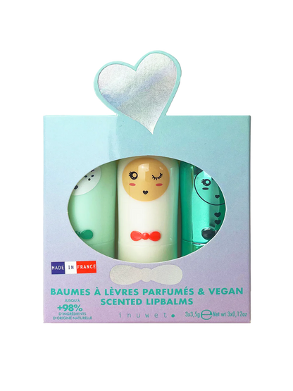 Zestaw balsamów do ust Trio Inuwet BÉBÉ Concept 