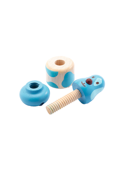 Drewniana zabawka manualna śrubki Djeco BÉBÉ Concept