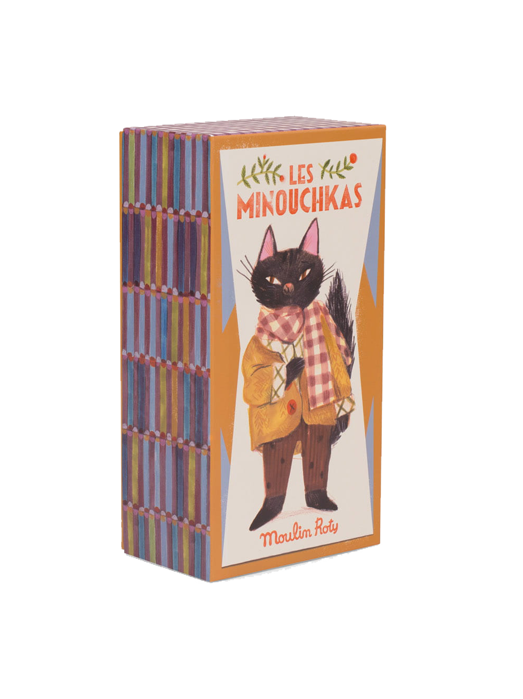 Przytulanka retro w ozdobnym pudełku Les Minouchkas Moulin Roty BÉBÉ Concept 