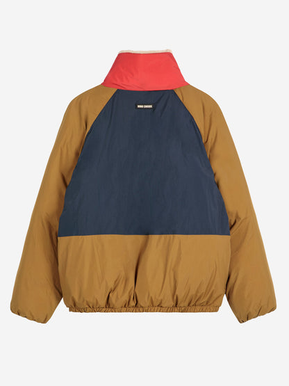 Color block ranglan sleeve padded puffer Bobo Choses BÉBÉ Concept 