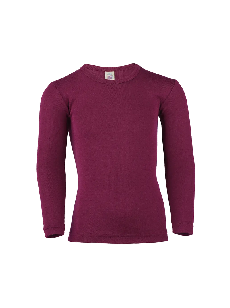 Koszulka longsleeve z wełny merino i jedwabiu Engel Natur BÉBÉ Concept