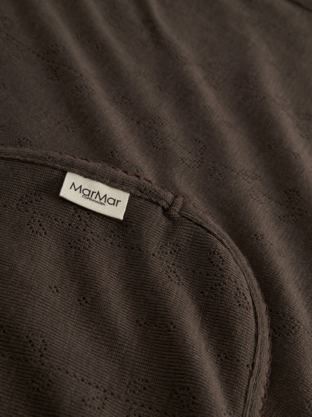 Kocyk niemowlęcy z wełny merino Alida Pointelle MarMar Copenhagen BÉBÉ Concept 