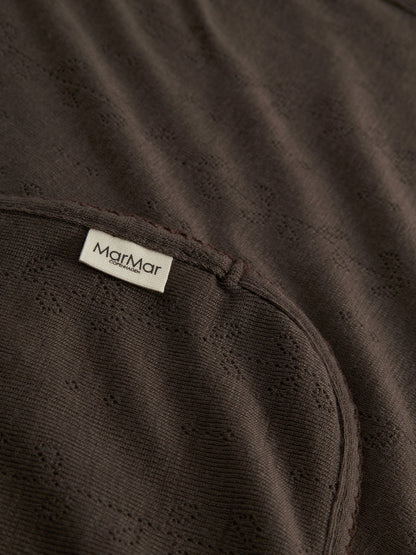 Kocyk niemowlęcy z wełny merino Alida Pointelle MarMar Copenhagen BÉBÉ Concept 