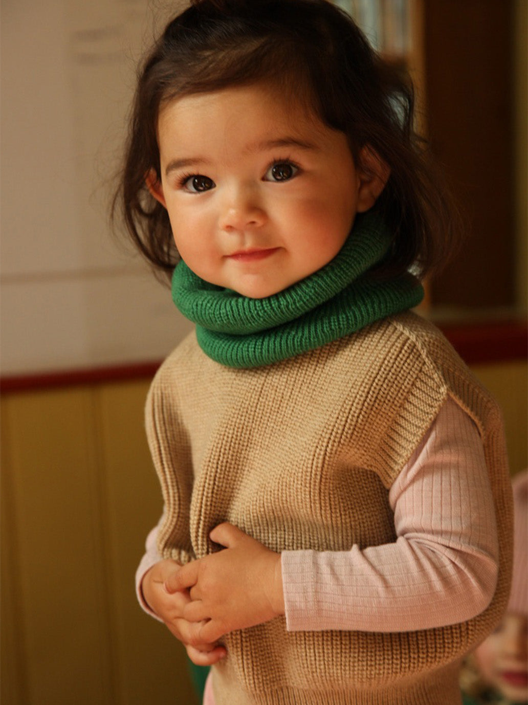 Kamizelka merino Harvey Hvid BÉBÉ Concept 