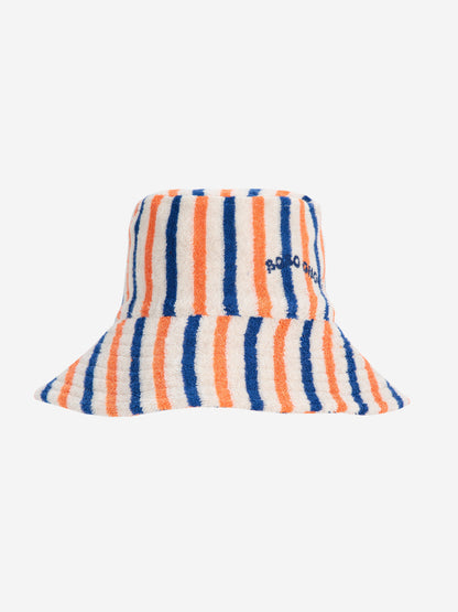Kapelusz niemowlęcy Bobo Choses stripes terry cloth bucket hat Bobo Choses BÉBÉ Concept 