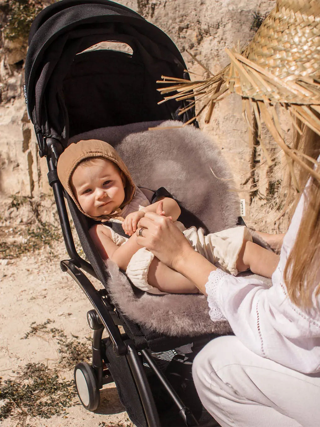 Wielofunkcyjna wkładka z naturalnej skóry owczej BINIBAMBA BÉBÉ Concept