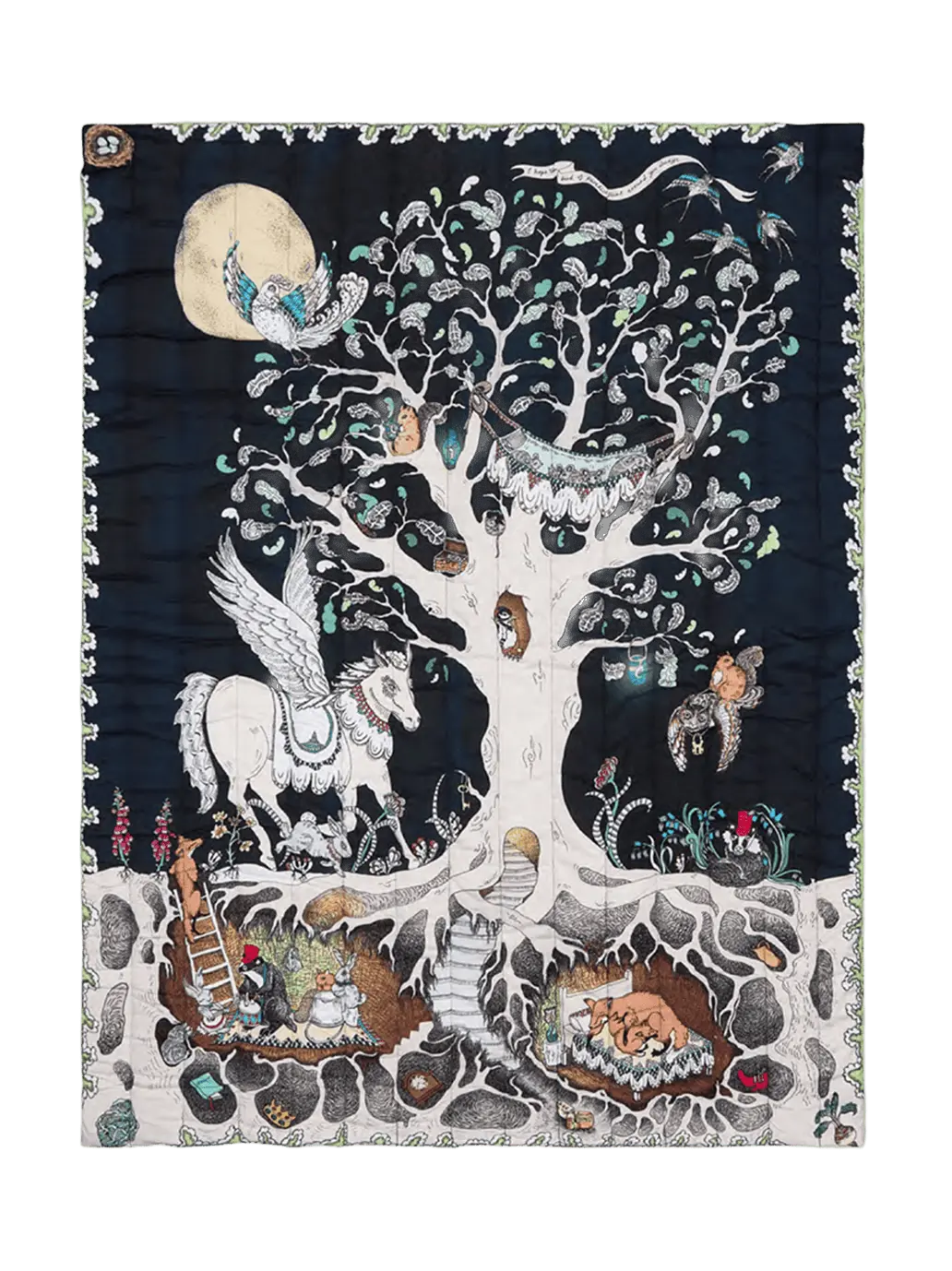 Dwustronna pikowana narzuta z bawełny Forivor BÉBÉ Concept 