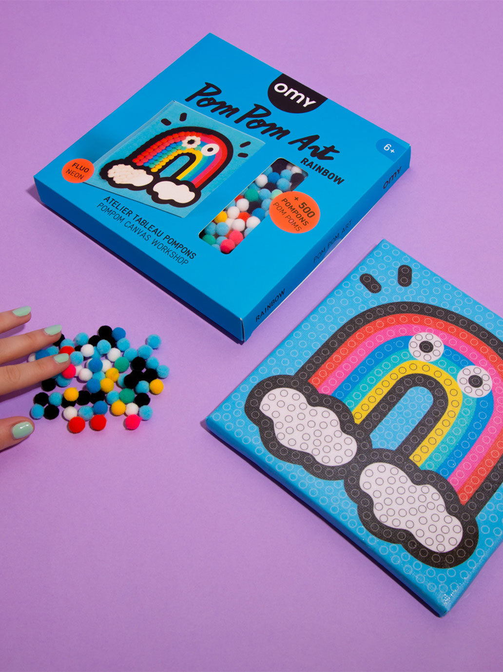 Zestaw kreatywny do wyklejania pomponami OMY BÉBÉ Concept 