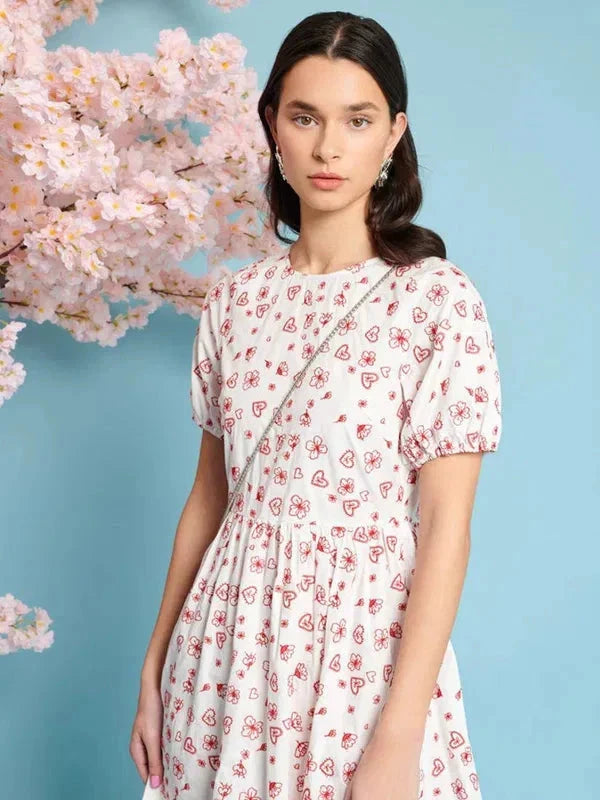 OUTLET Sukienka Midi Doodle Bloom S bébé concept BÉBÉ Concept 