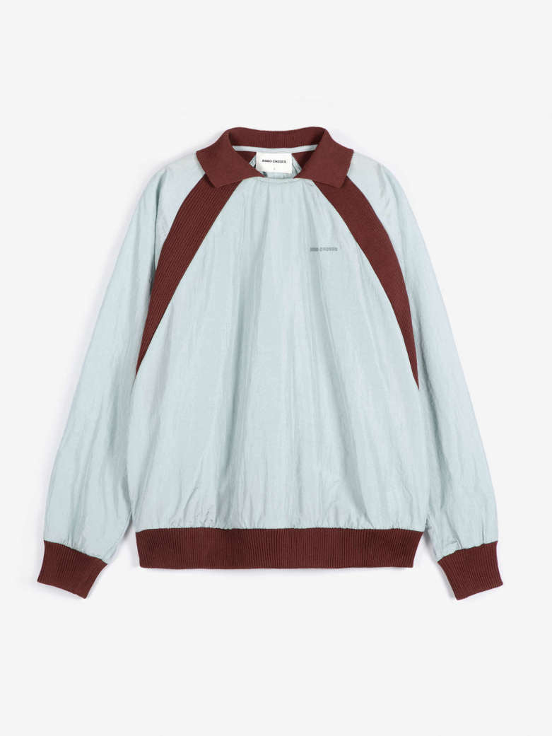 Shinny nylon sweatshirt