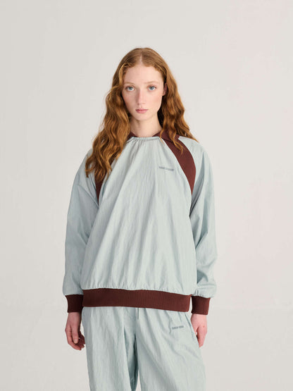 Shinny nylon sweatshirt