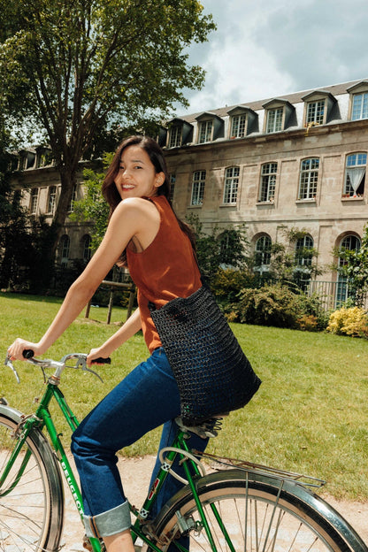 Skórzana pleciona torba Knit Hobo Dragon Diffusion BÉBÉ Concept 