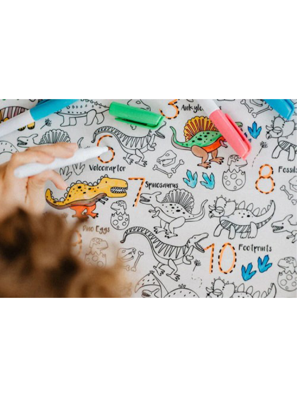 Duża mata silikonowa do wielokrotnego kolorowania HeyDoodle BÉBÉ Concept 