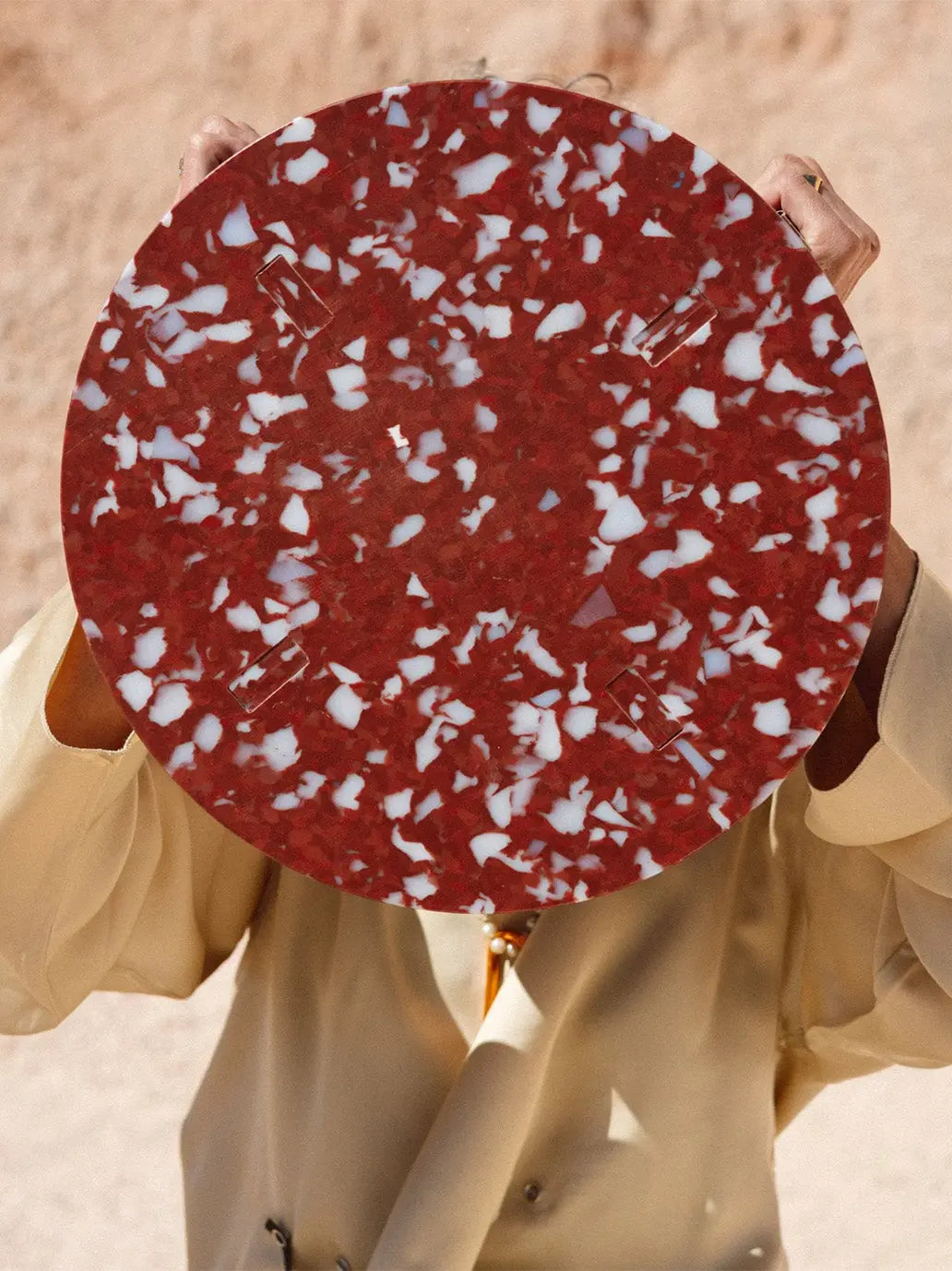 Stołek z eko tworzywa Round Stool Medium M1N2 Minimono BÉBÉ Concept 