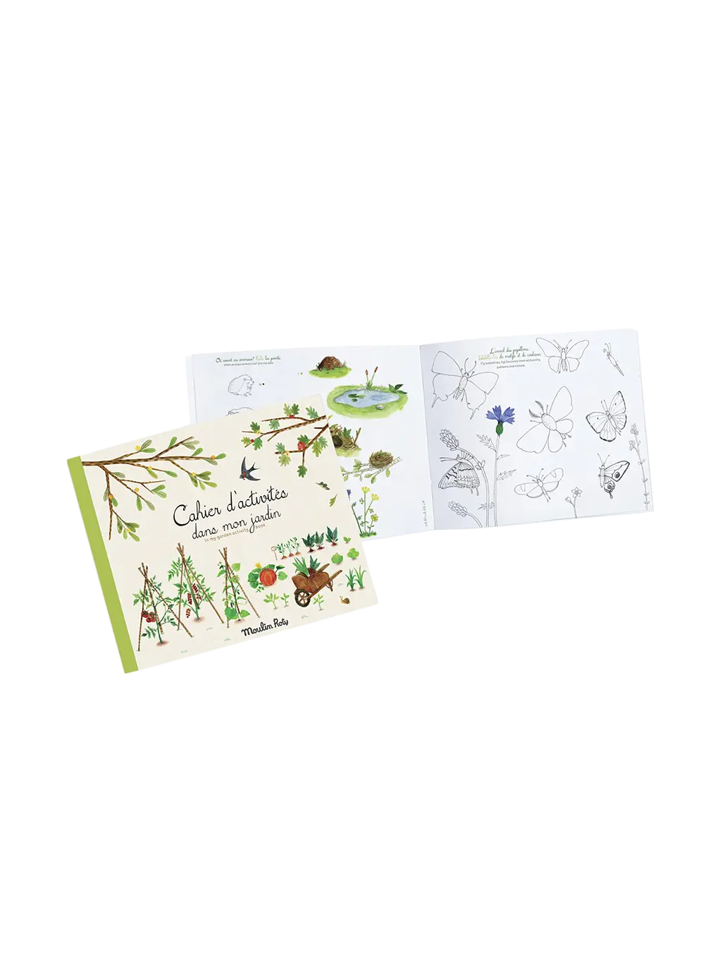 książeczka aktywnościowa W Moim Ogrodzie Moulin Roty BÉBÉ Concept