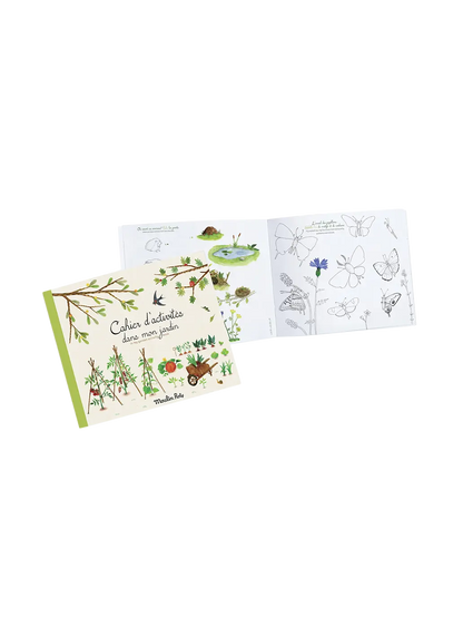 książeczka aktywnościowa W Moim Ogrodzie Moulin Roty BÉBÉ Concept