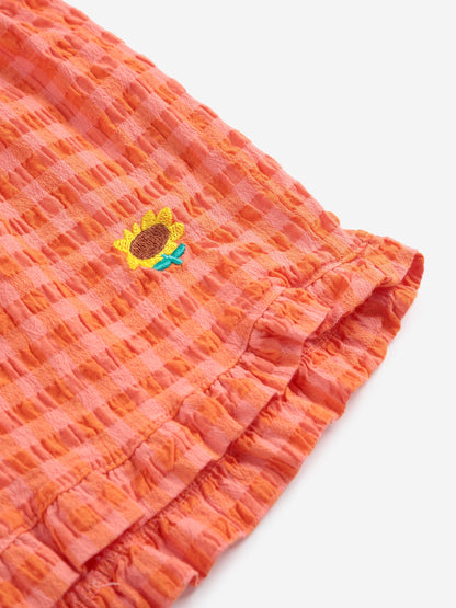 Spodenki Vichy ruffle woven shorts Bobo Choses BÉBÉ Concept 