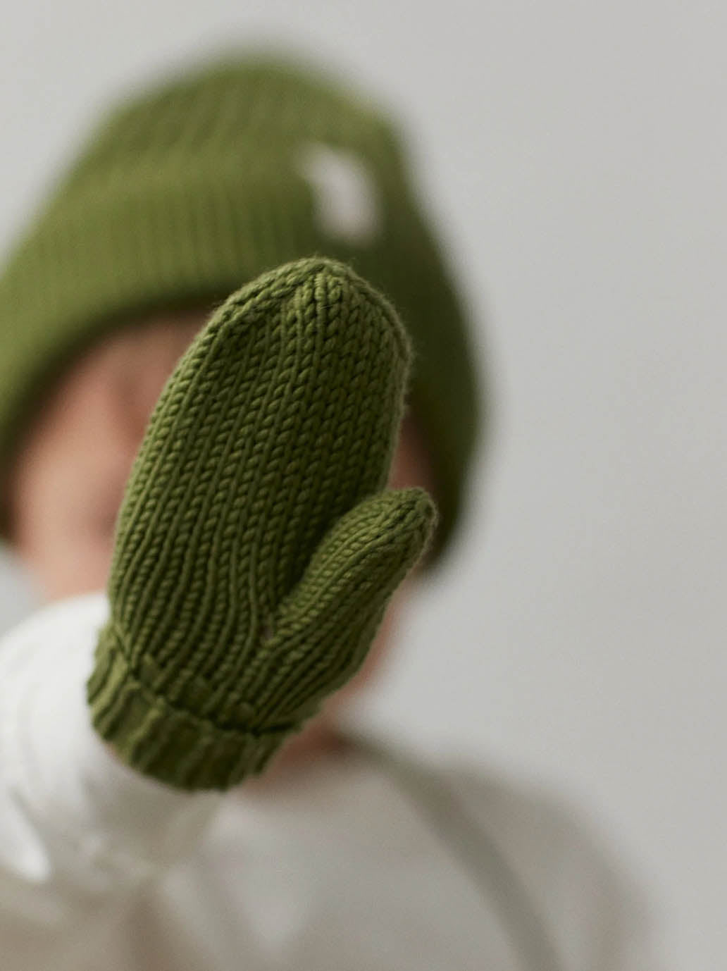 rękawiczki jednopalczaste z wełny merino Mille Family BÉBÉ Concept