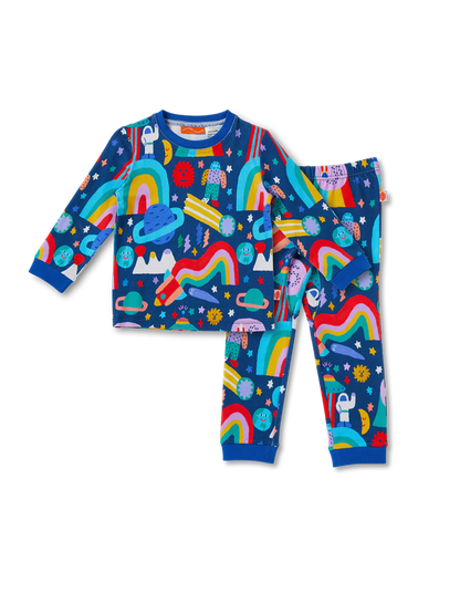 Kolorowa piżama dziecięca Halcyon Nights BÉBÉ Concept 