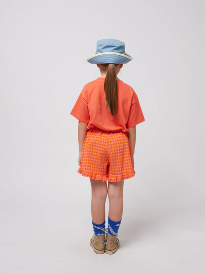 Spodenki Vichy ruffle woven shorts Bobo Choses BÉBÉ Concept 