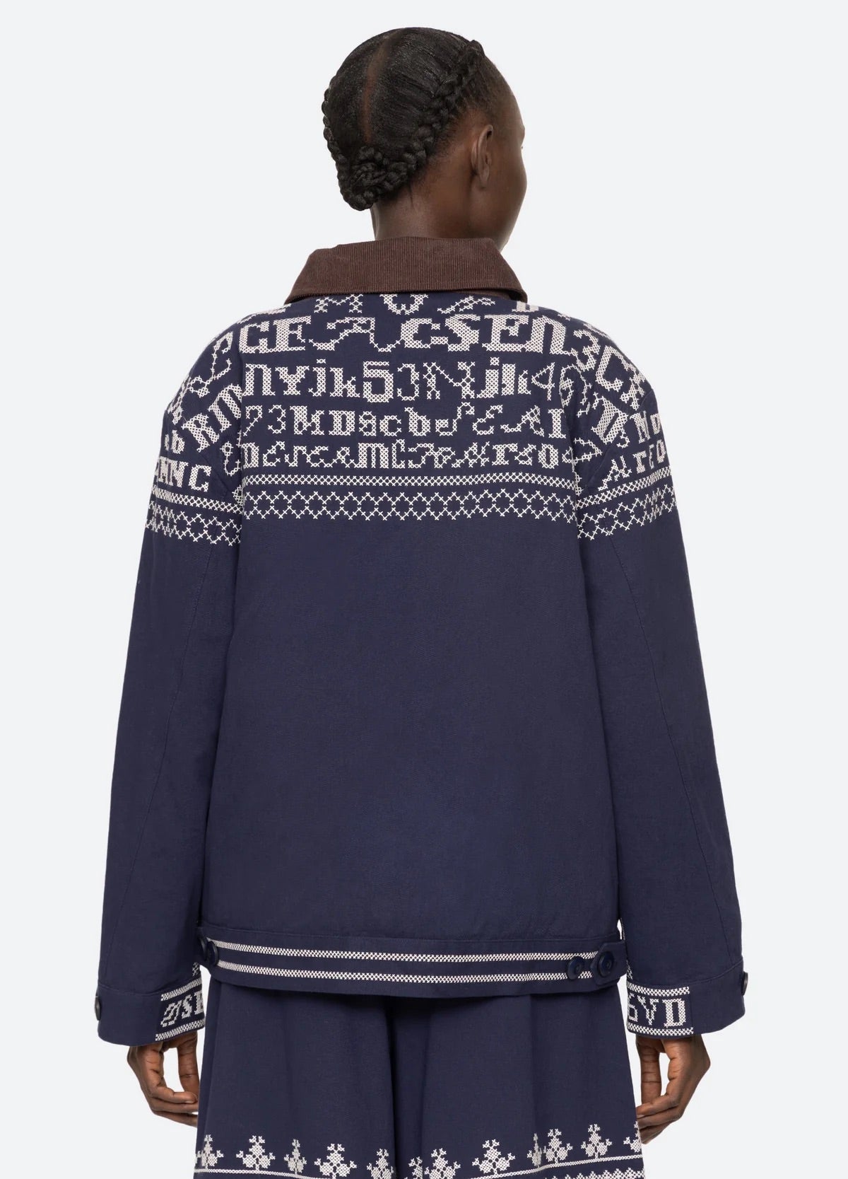 Kit embroidery jacket NAVY