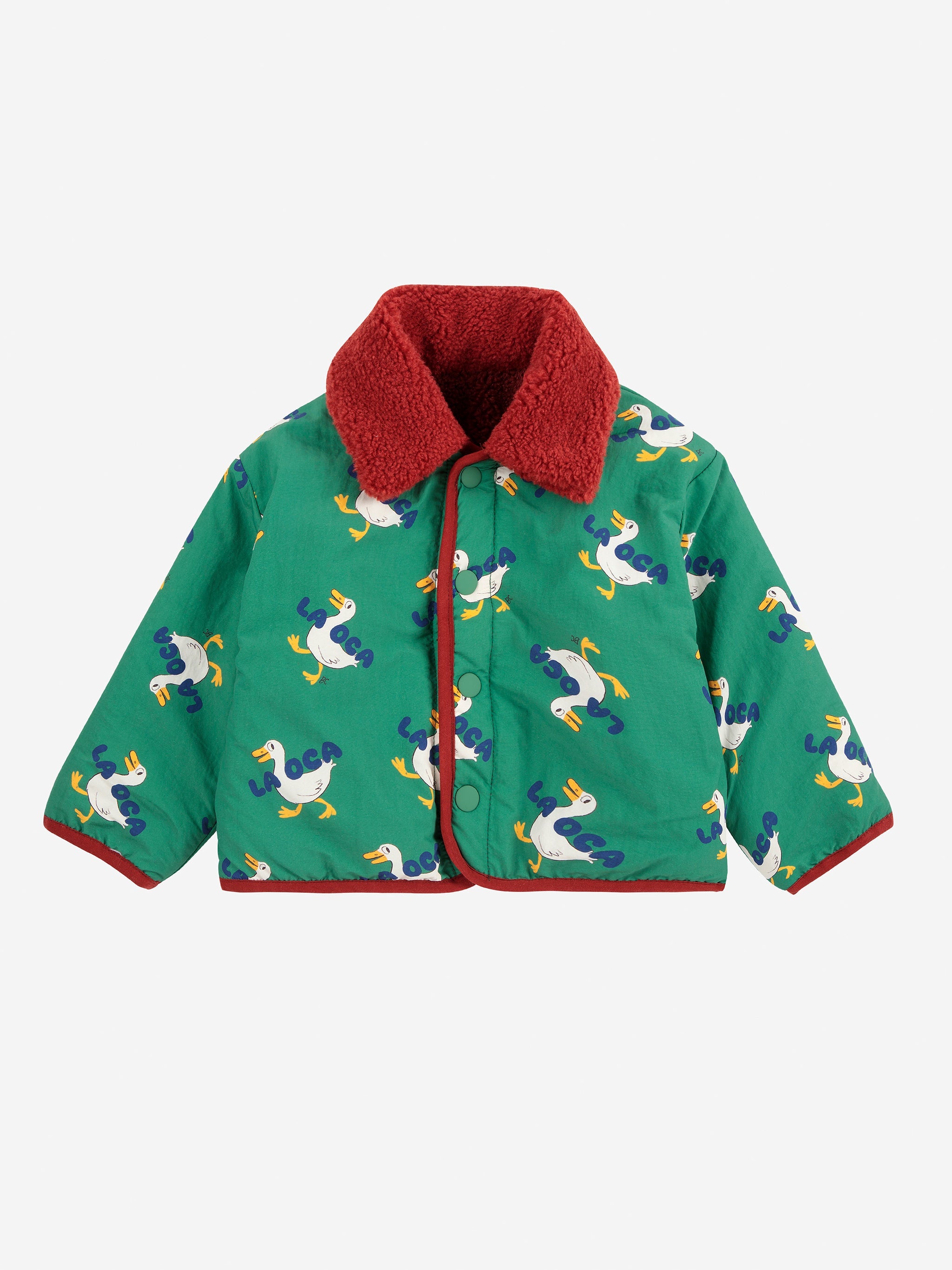 La Oca all over reversible sheepskin jacket Baby Bobo Choses BÉBÉ Concept 