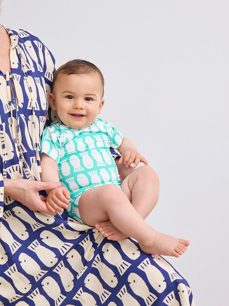 Koszulka kąpielowa Lucky Fish all over swim T-shirt Baby Bobo Choses BÉBÉ Concept 