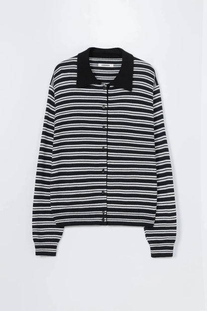 Merino Wool Striped Polo Cardigan Cordera BÉBÉ Concept 