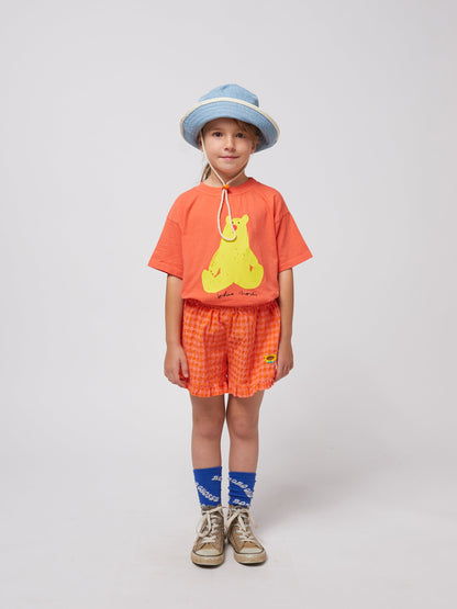 Spodenki Vichy ruffle woven shorts Bobo Choses BÉBÉ Concept 