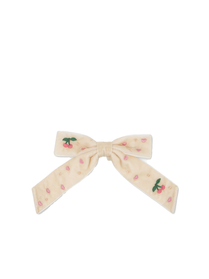 Spinka do włosów Velvet bow hair clip Konges Slojd BÉBÉ Concept 