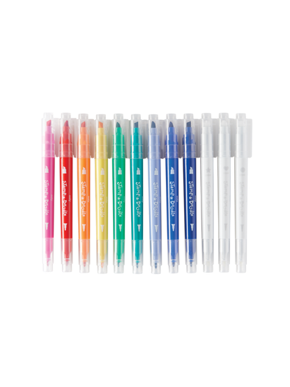 Zmieniające kolor flamastry ze stempelkami Stamp a Doodle Ooly BÉBÉ Concept