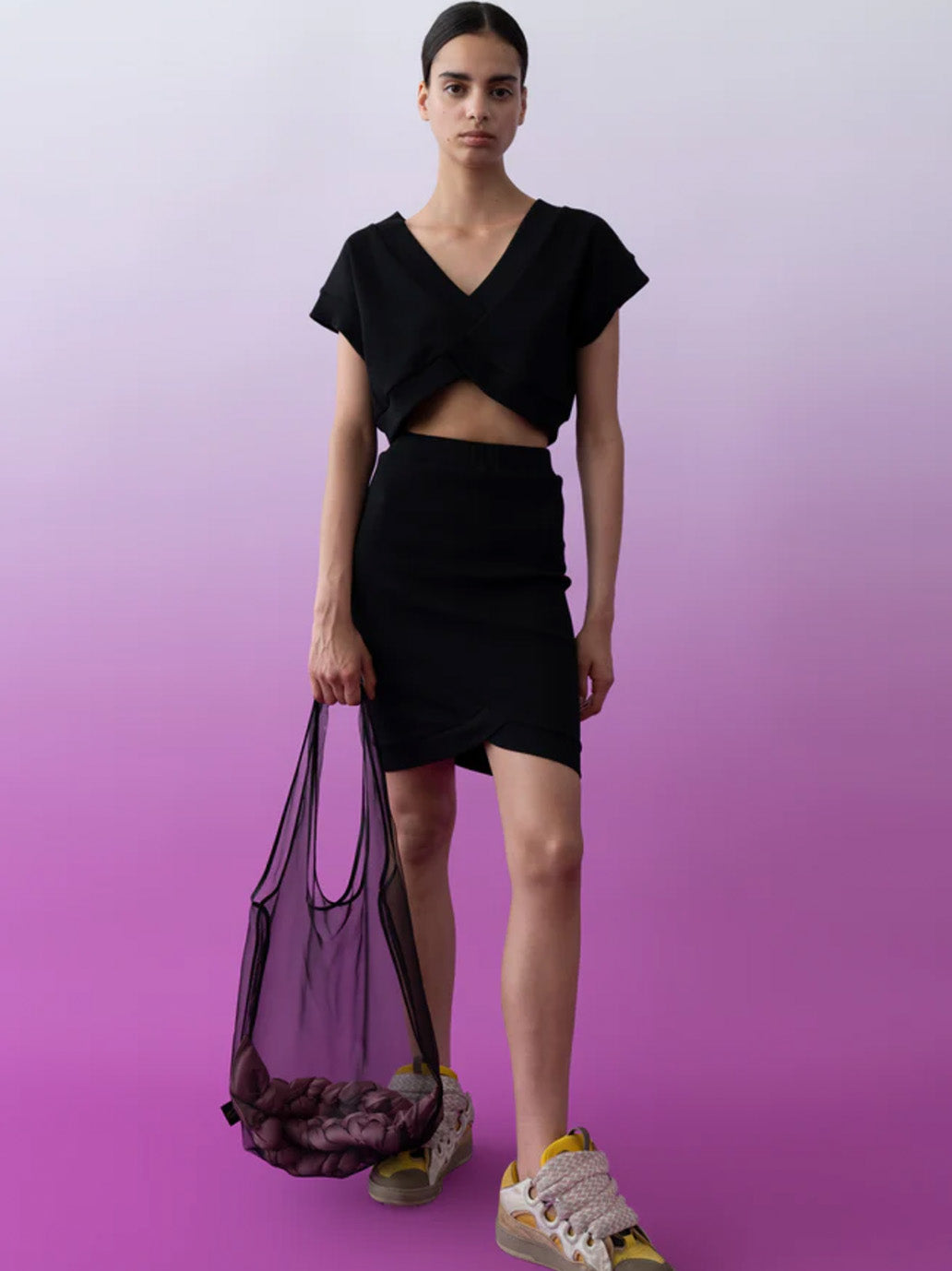 Organza shopper bag black Vanity Nap BÉBÉ Concept 