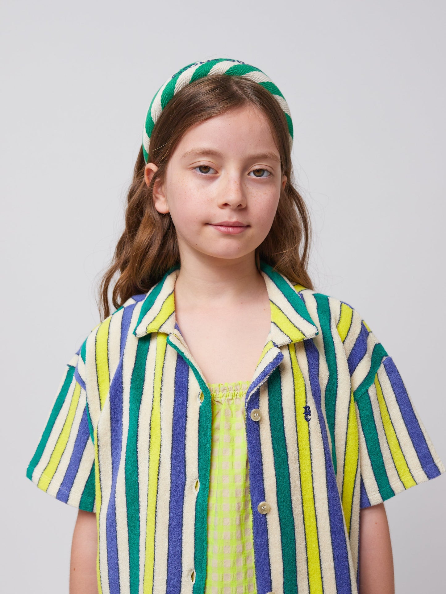 Koszulka Multicolor Stripes terry cloth shirt Bobo Choses BÉBÉ Concept 