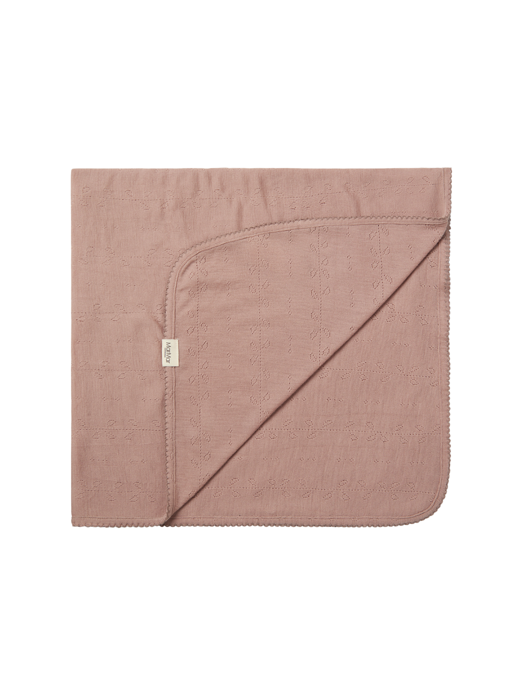 Kocyk niemowlęcy z wełny merino Alida Pointelle MarMar Copenhagen BÉBÉ Concept 