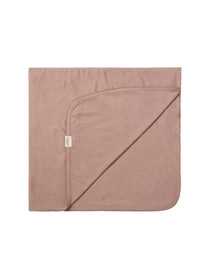 Kocyk niemowlęcy z wełny merino Alida Pointelle MarMar Copenhagen BÉBÉ Concept 