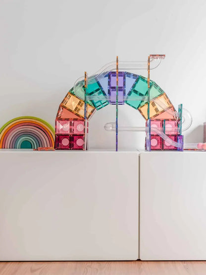 Klocki magnetyczne kulodrom Pastel Ball Run Pack Connetix BÉBÉ Concept 