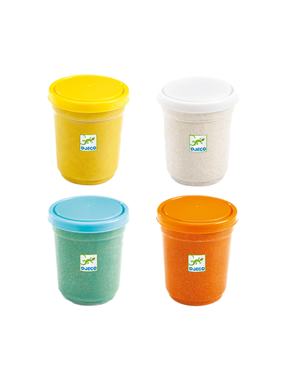 Zestaw 4 kolorów masy plastycznej Djeco BÉBÉ Concept