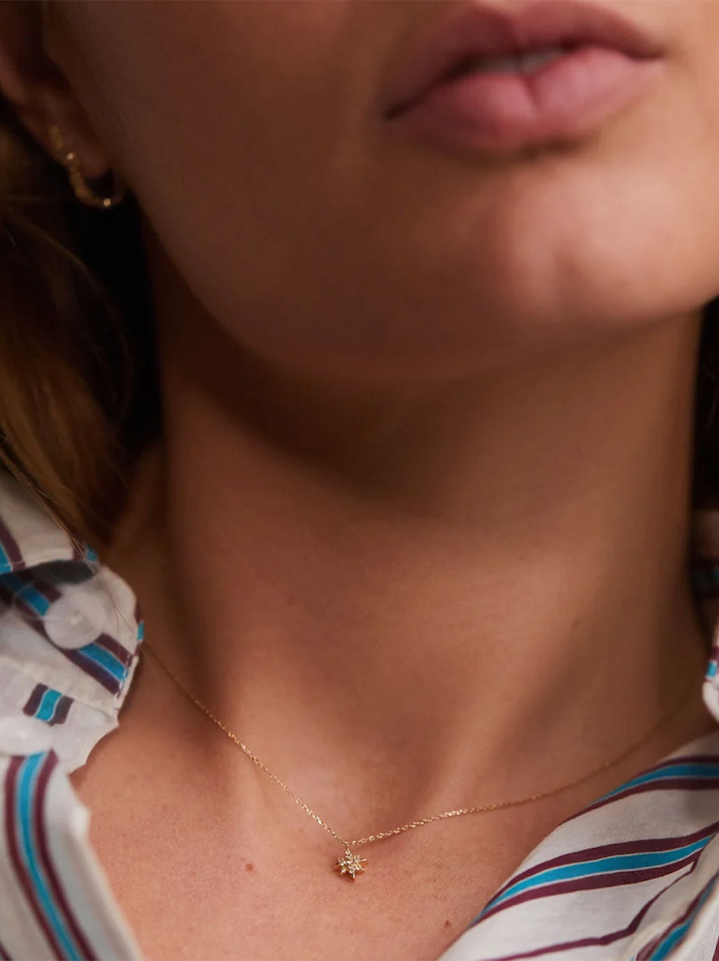 Złoty łańcuszek z zawieszką Heavenly Body 14K GOLD