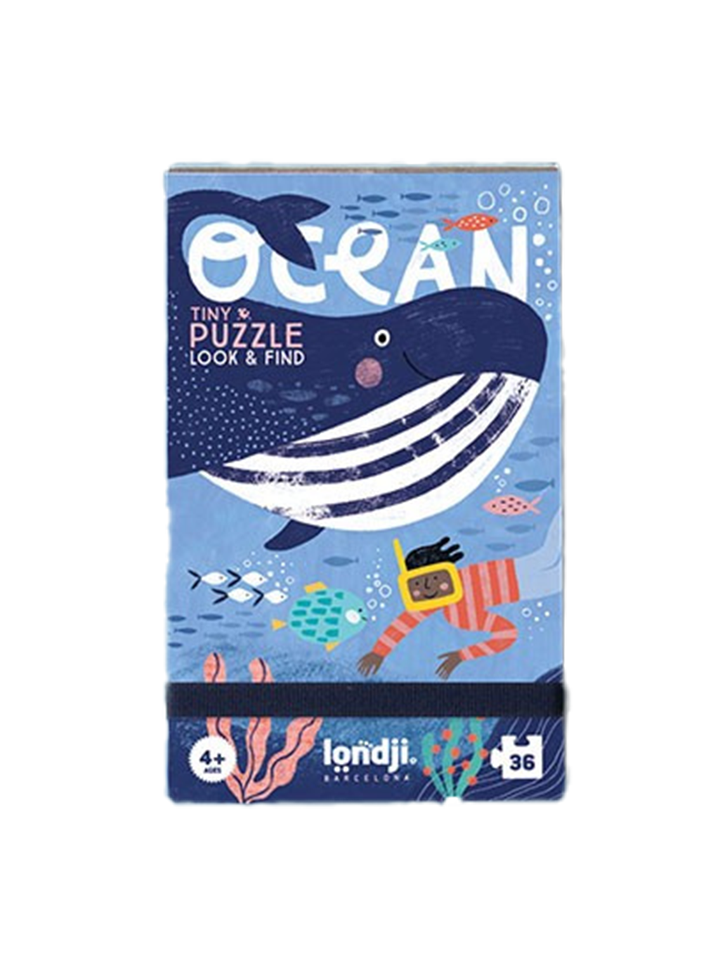Puzzle kieszonkowe z grą obserwacyjną Ocean Londji BÉBÉ Concept 