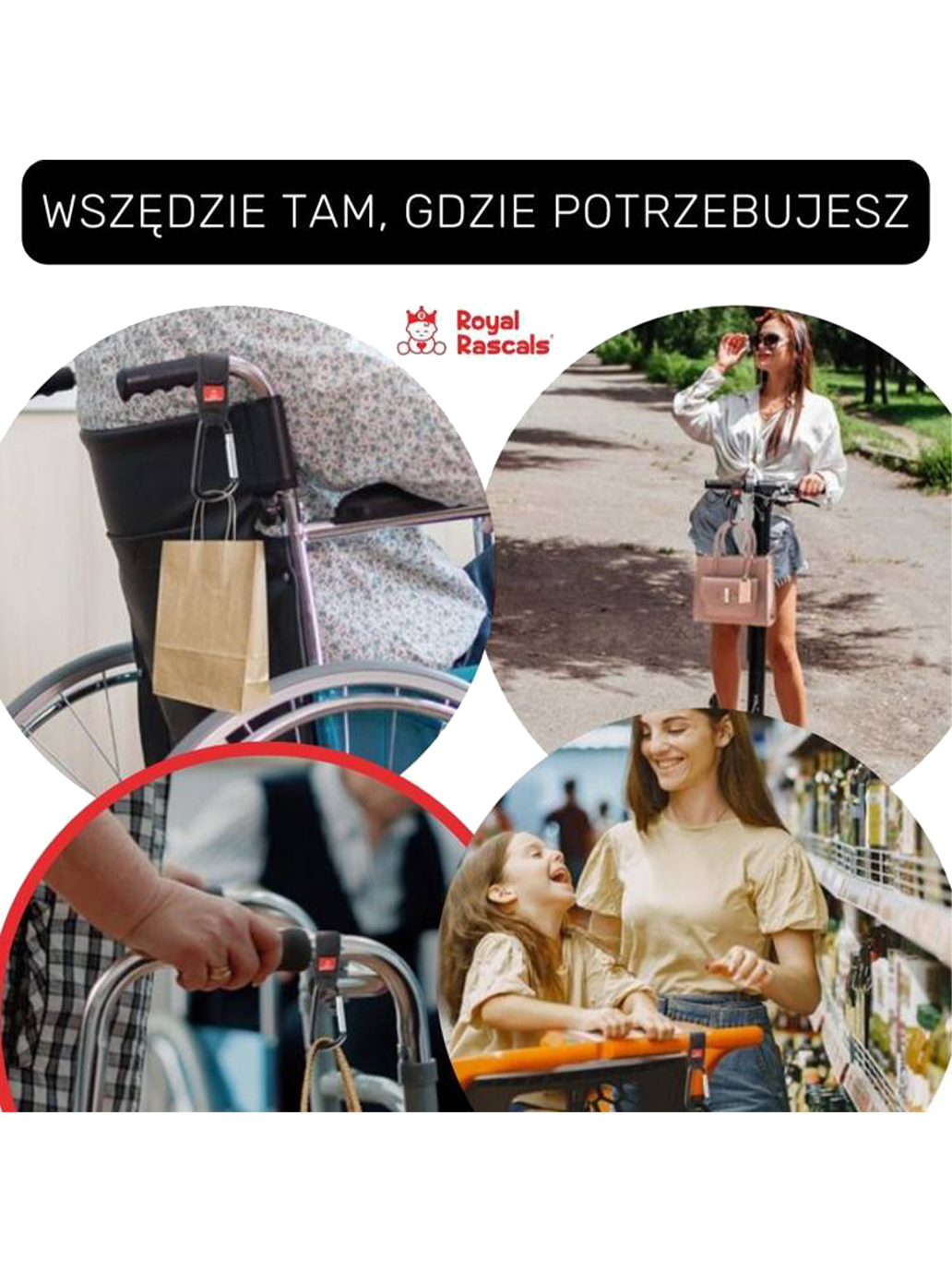 Karabińczyki do wózka 2 szt Royal Rascals BÉBÉ Concept