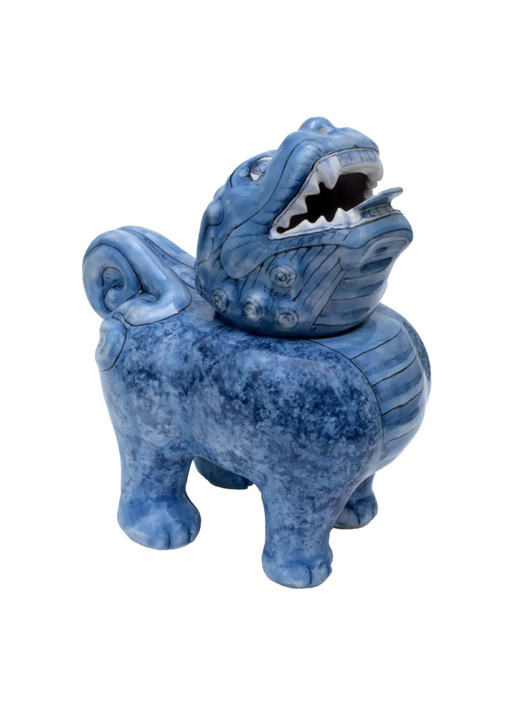 ceramiczna kadzielnica Pies Fo Majolika Nieborów BÉBÉ Concept