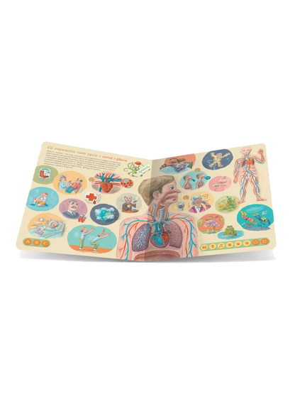 Ciało człowieka. Książka interaktywna Albi BÉBÉ Concept 