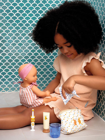 Zestaw do mycia zębów dla lalki Pomea Djeco BÉBÉ Concept 