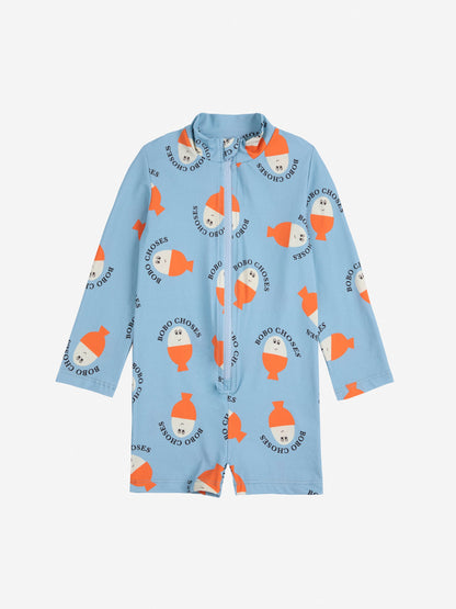 Kostium kąpielowy Morning Egg all over swim overall Baby Bobo Choses BÉBÉ Concept 