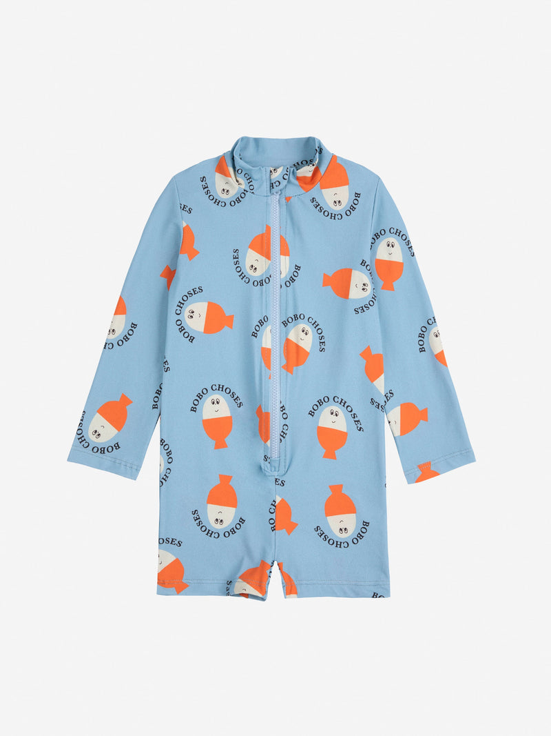 Kostium kąpielowy Morning Egg all over swim overall Baby Bobo Choses BÉBÉ Concept 