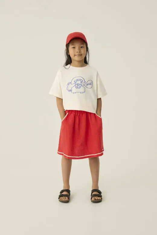 Red Bambula Skirt The Campamento BEBE Concept 