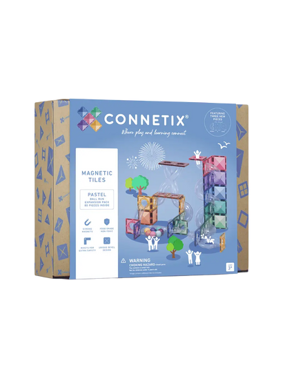 Klocki magnetyczne kulodrom Pastel Ball Run Expansion Pack Connetix BÉBÉ Concept 