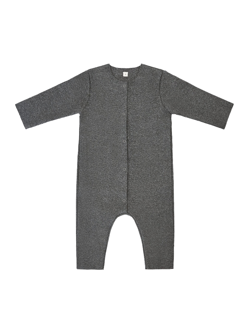 Piżamka niemowlęca Baby Rib Romper DARK GREY